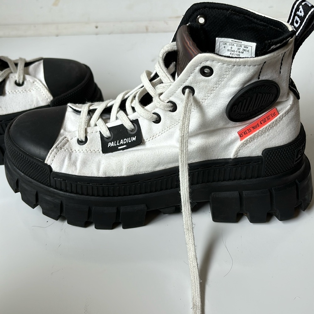Palladium goth style platform sneakers